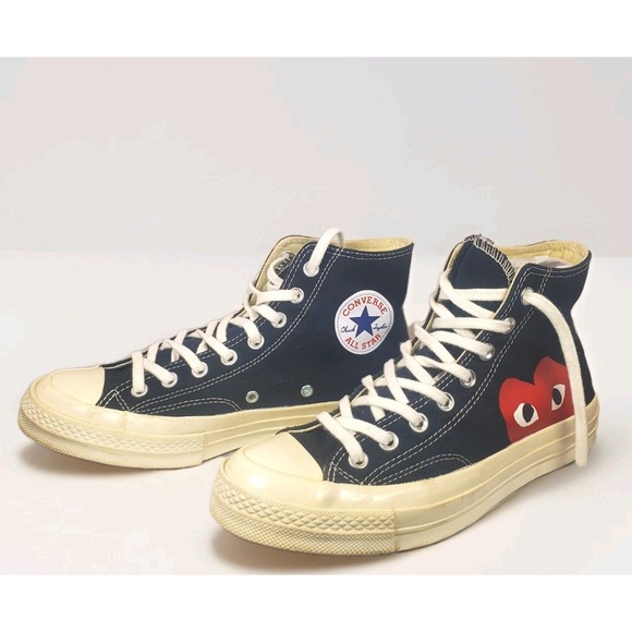 Converse Other - Converse Chuck Taylor All Star Hi Black Comme des Garcons PLAY Men's 7 womens 9